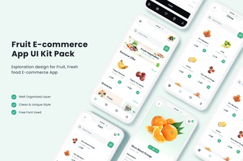 Fruit E-commerce App UI Kit Pack