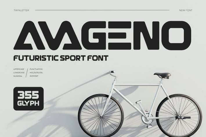 Avageno - Futuristic Font