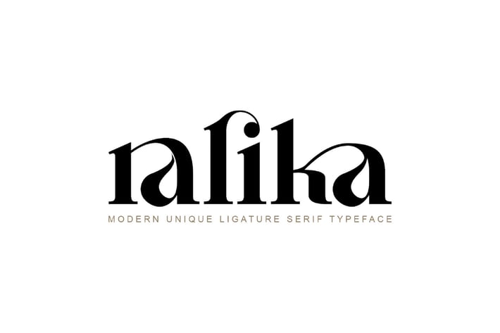 Ralika Modern Unique Ligature Serif Typeface
