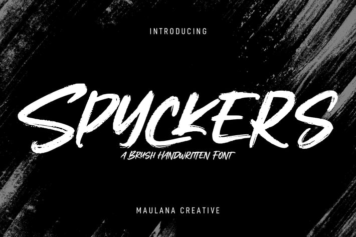 Spyckers Handwritten Brush Font
