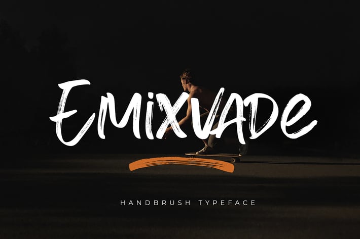 Emixvade - Handbrush Font