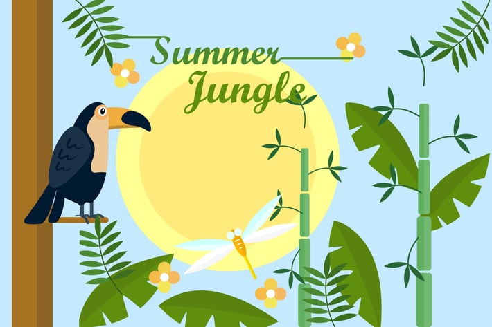 Summer Jungle - Illustration Background