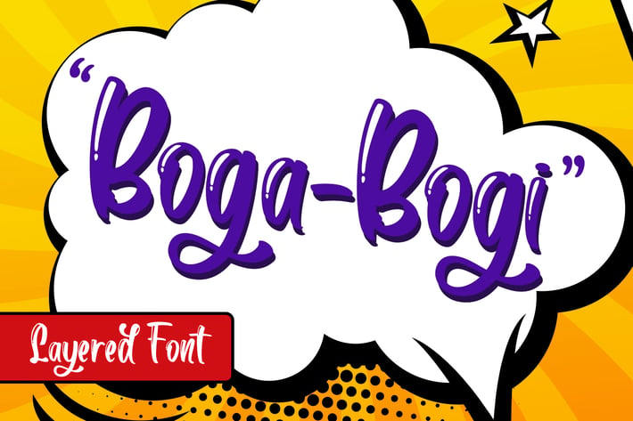 Boga-Bogi Layered Font