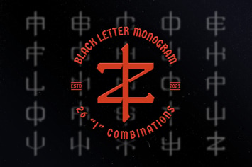 I Black Letter Monogram Logo Vol.3