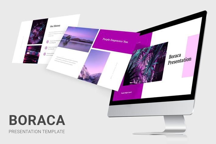 Boraca - Purple Pitch Deck Powerpoint