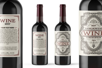 Vintage wine label