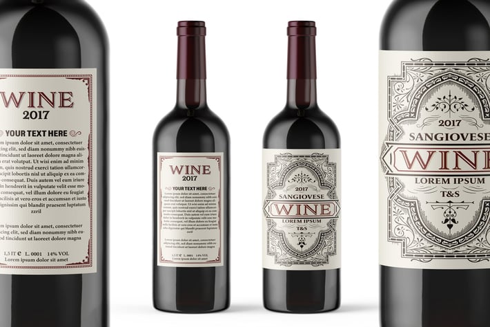 Vintage wine label