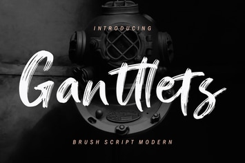 Ganttlets Brush Business Font