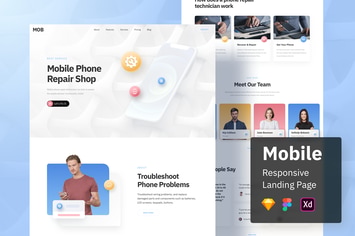 Mobile Responsive Landing Page