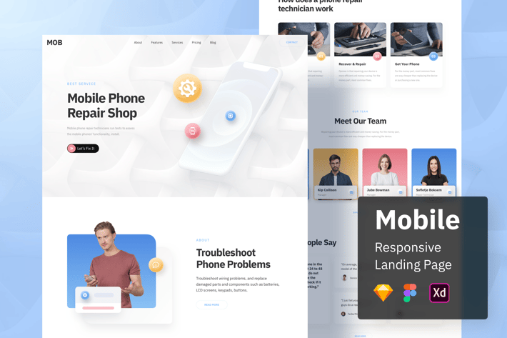 Mobile Responsive Landing Page