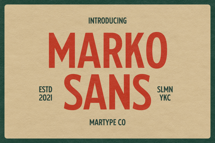 Marko Display Sans
