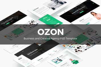 Ozon – Business and Creative Agency PSD Temaplate