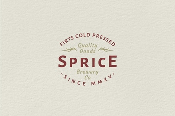 Vintage Badge Logo - Sprice Brewery