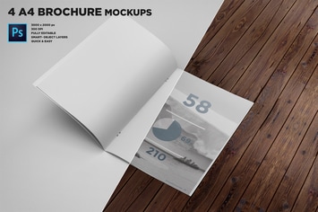 A4 Brochure Mockups