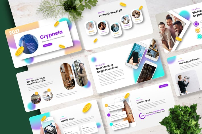 Crypnela - Cryptocurrency Keynote Templates