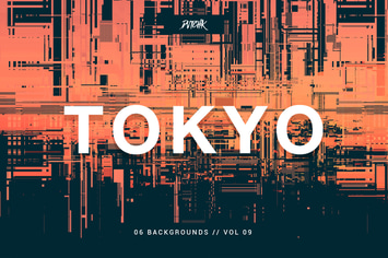 Tokyo| City Glitch Backgrounds | Vol. 09