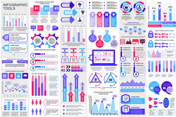 Set Infographic Elements Template