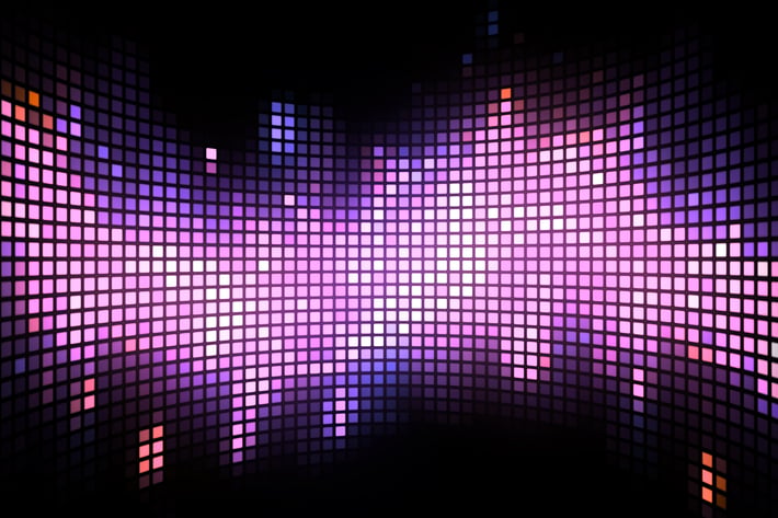 Curved Dance Light Box Background