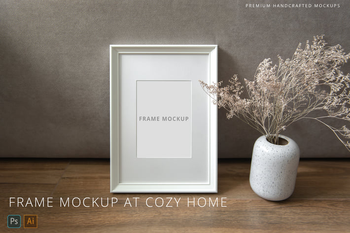 Picture & Photo Frame Mockup at Cozy Home 