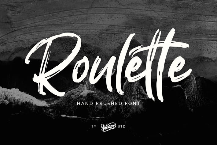 Roulette Hand Brushed Font