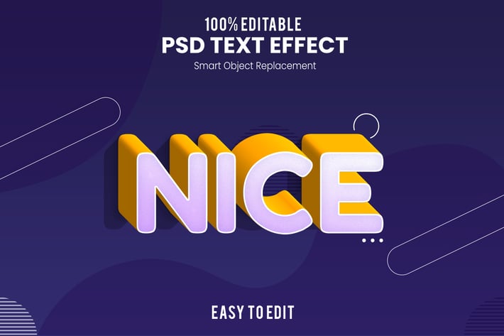 Nice - Fun 3d Text Effect