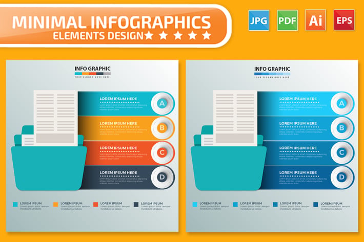 Folder Infographics design