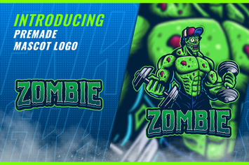 Zombie Builder - Mascot Esport Logo Template