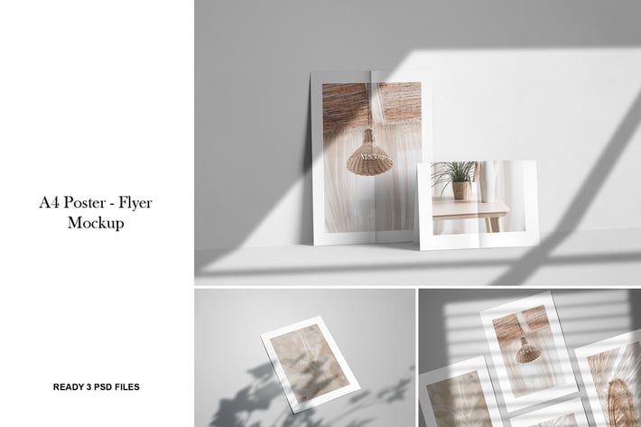 A4 Flyer - Poster Mockup