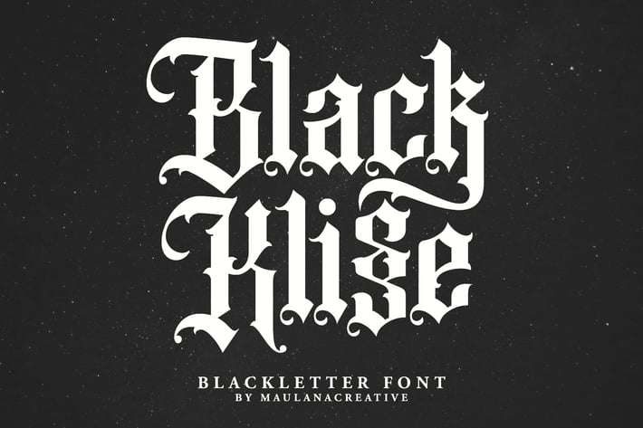 Black Klisse Blackletter Font