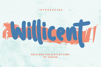 Willicent | Bold & Fun Display Font