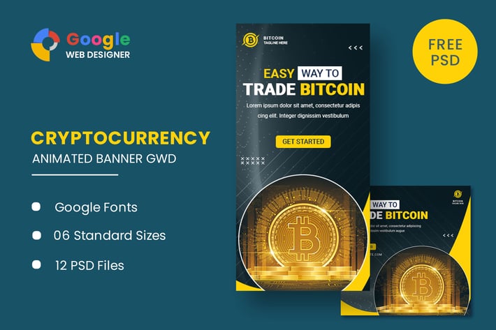 Bitcoin Animated Banner Google Web Designer