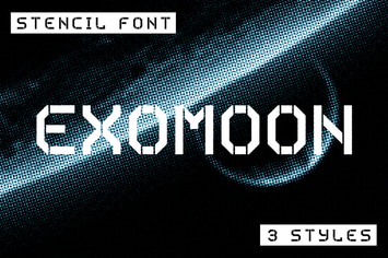 Exomoon Display Stencil Font