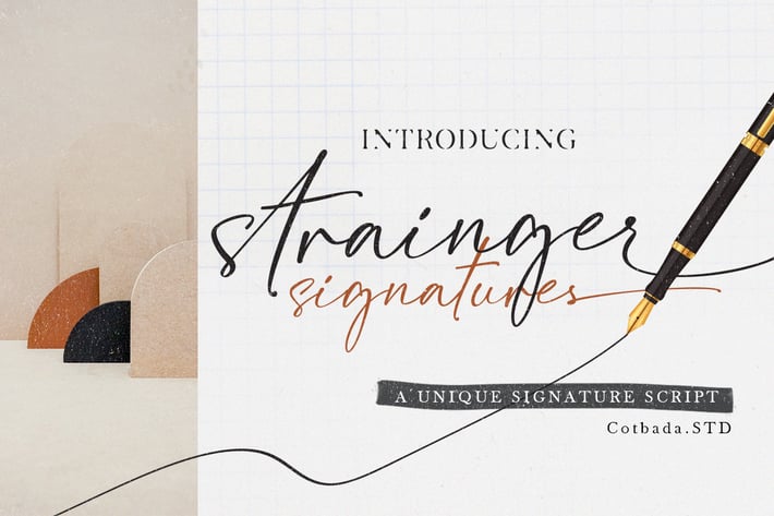 Strainger Signatures  Font