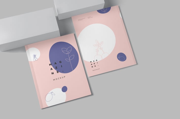 4 US Letter Size Magazine Mockups