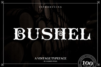 Bushel - A vintage Flourish Font