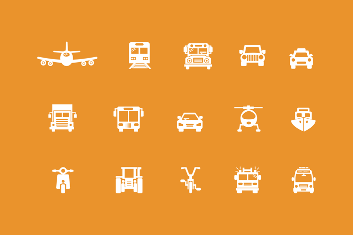 15 Transportation Icons