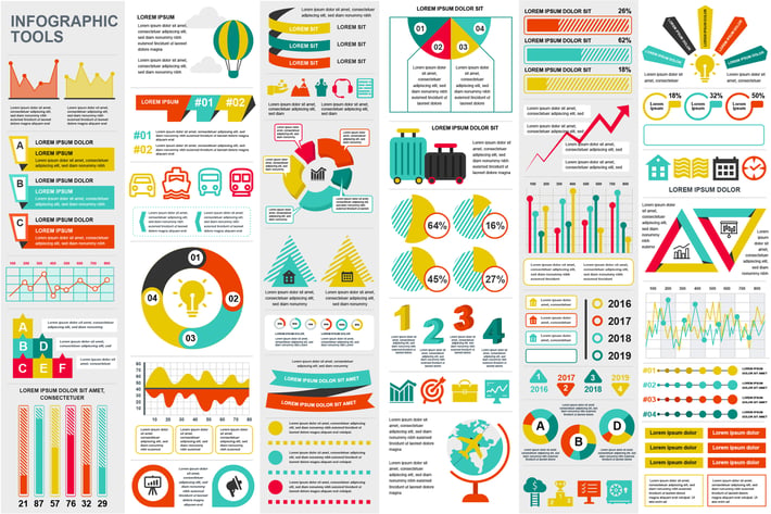 Set Infographic Elements Template