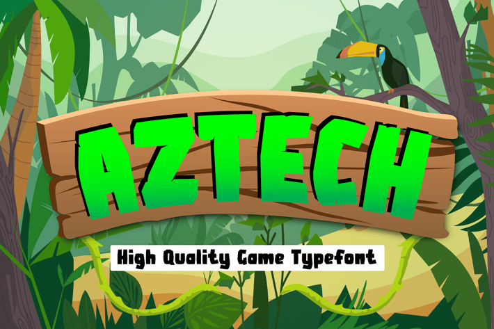 Aztech - Ethnic Gaming Font