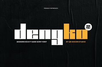 Dengko - Heavy Sans Serif Font