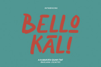 Bellokali Handwritten Display Font
