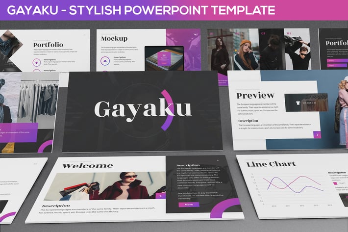 Gayaku - Stylish Powerpoint Template