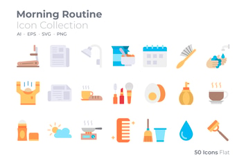 Morning Routine Color Icon