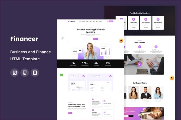Financer - Business and Finance HTML Template 