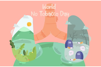 World No Tobacco Day Illustration