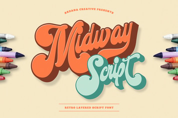 Midway | Retro Script Font