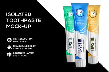 Toothpaste mockup