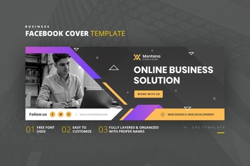 Business Facebook Cover Template