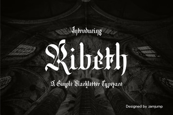 Ribeth - A Simple Blackletter Typeface