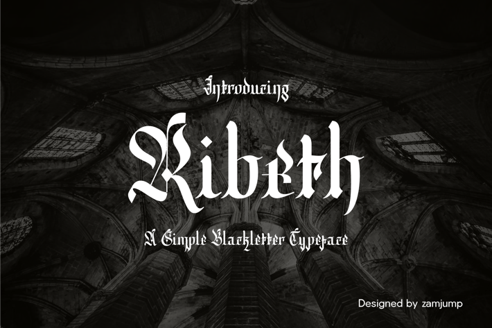 Ribeth - A Simple Blackletter Typeface