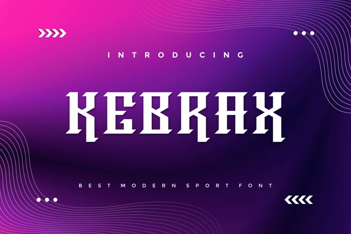 Kebrax - Modern Sport Font